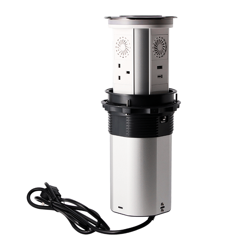 WiFi smart lift socket three-position British style+Bluetooth