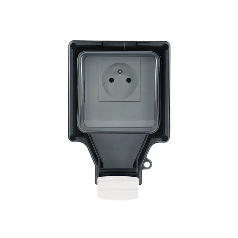 Type 86 waterproof socket one-position French style