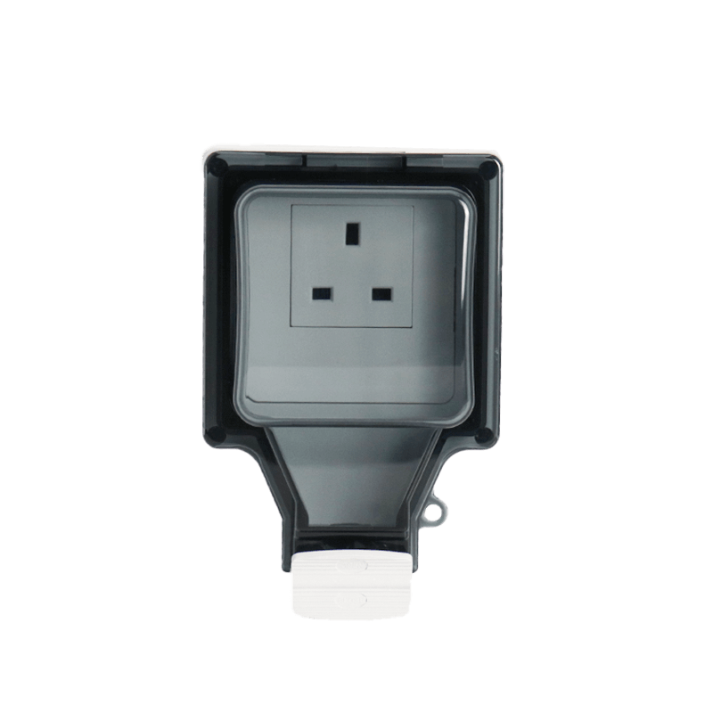 Type 86 waterproof socket one-position British style